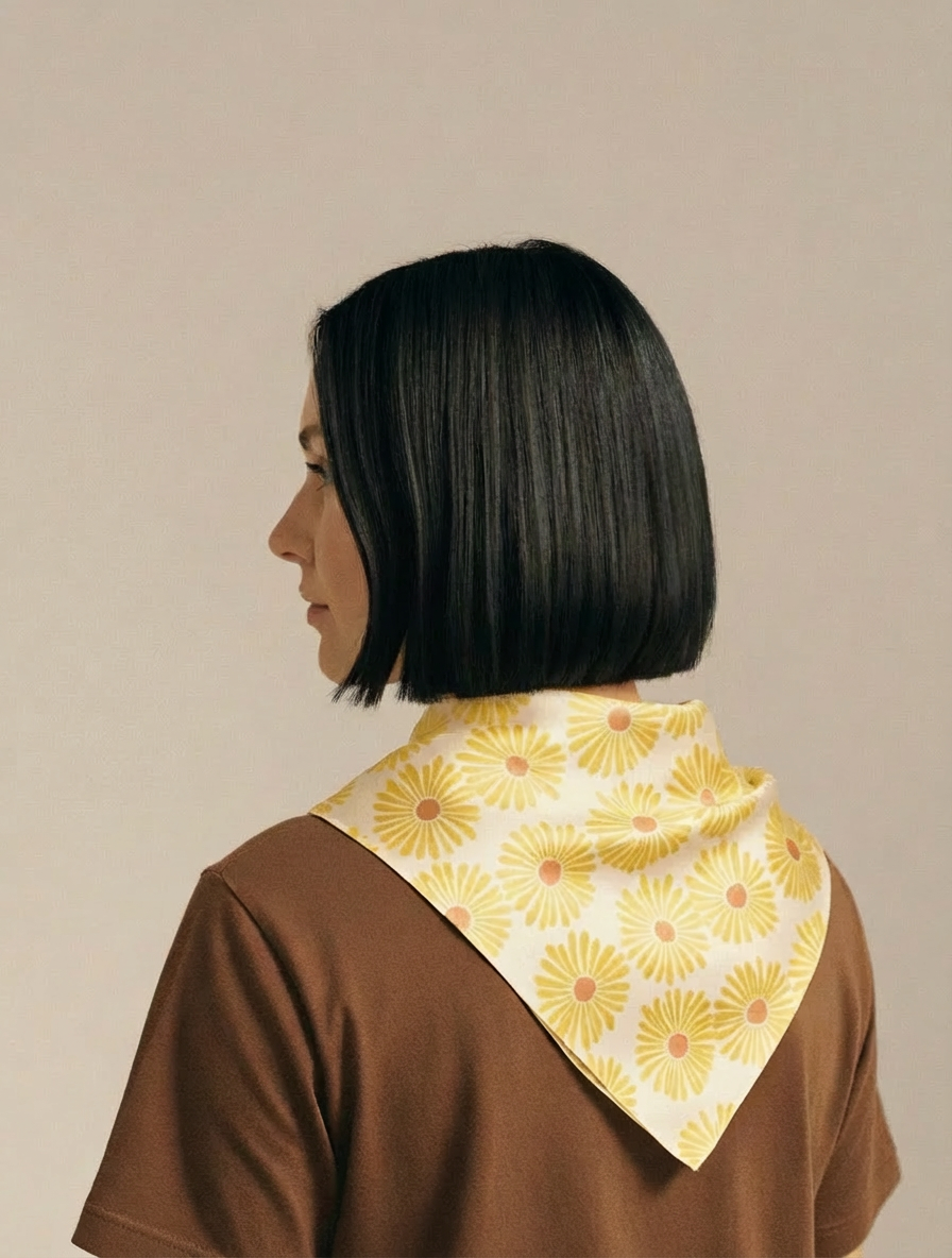 Timeless Silk Scarf – Daisy Bloom
