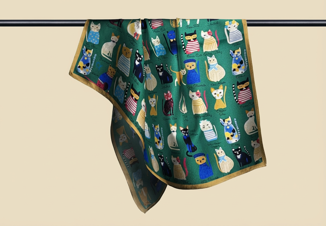 Timeless Silk Scarf – Cat Parade