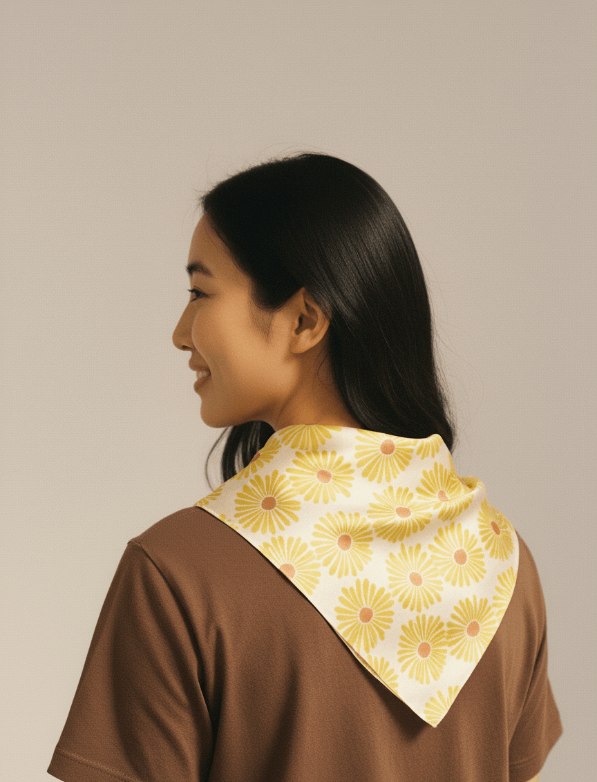 Timeless Silk Scarf – Daisy Bloom The Silk Fox