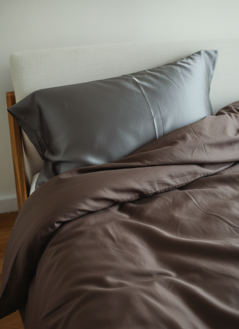 100% Mulberry Silk Pillowcase – Storm Cloud (Standard)