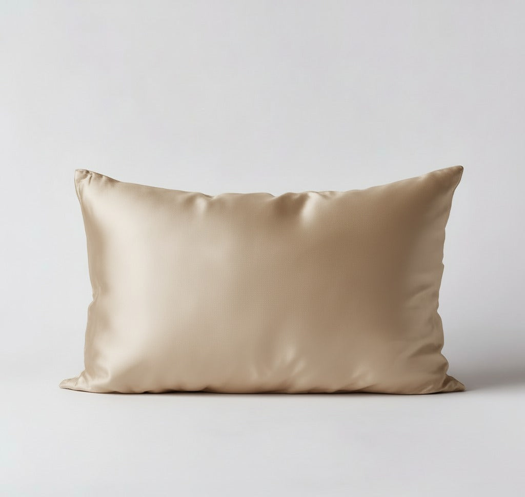 100% Mulberry Silk Pillowcase – Soft Sand (Standard)