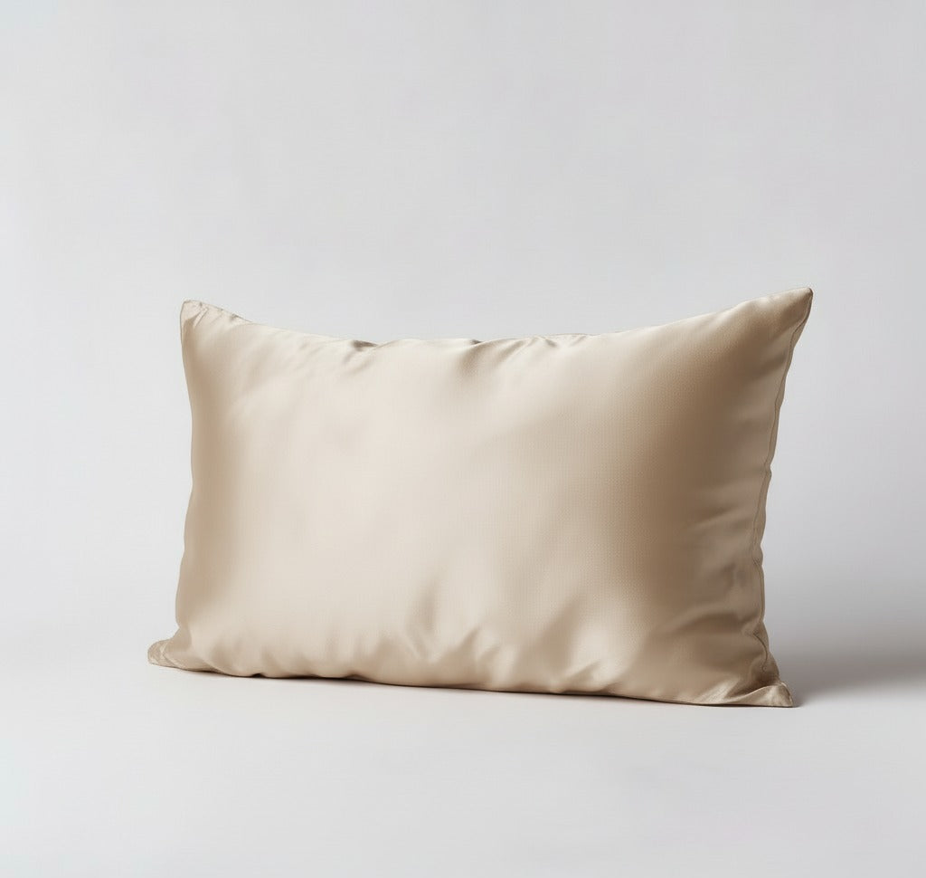 100% Mulberry Silk Pillowcase – Soft Sand (Standard)
