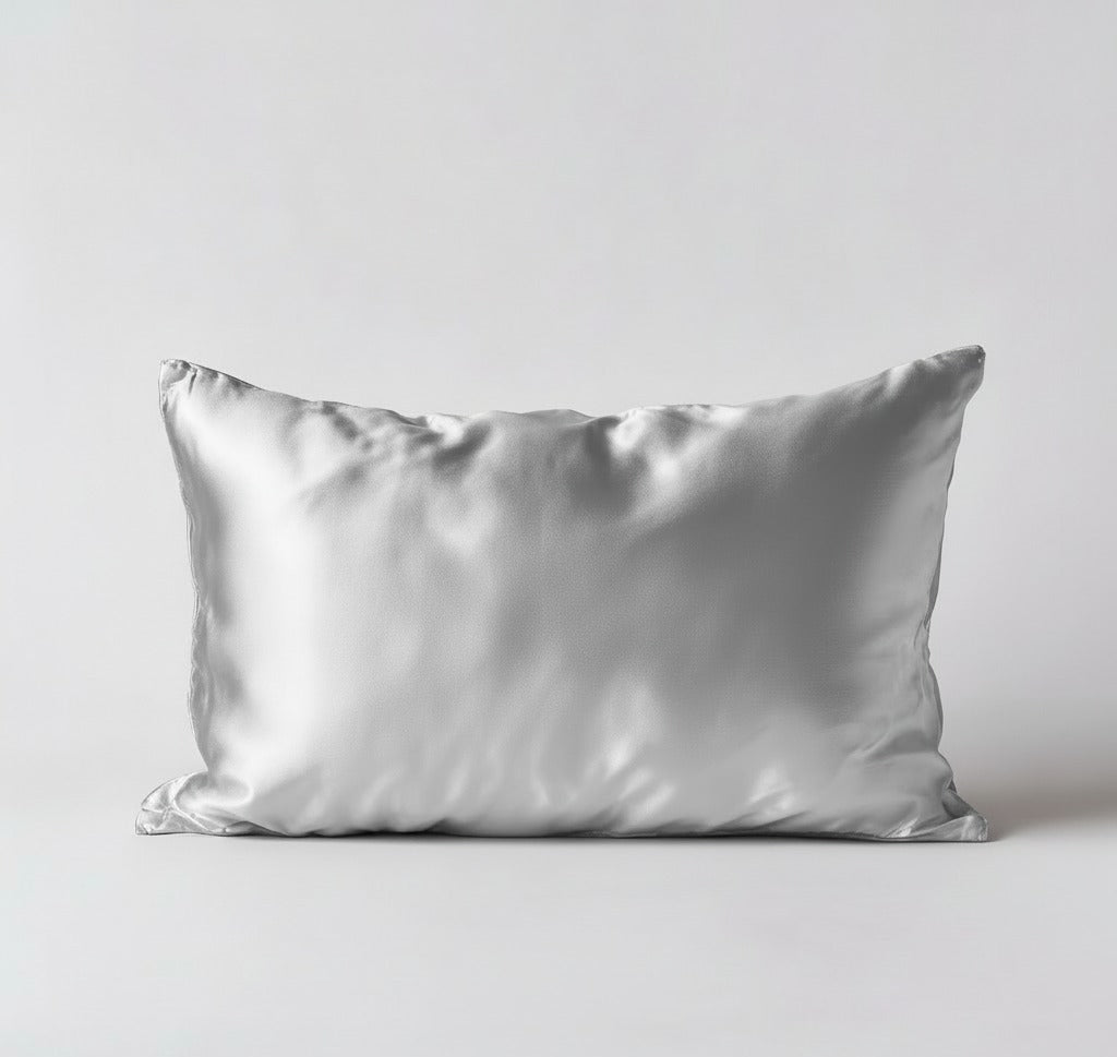 100% Mulberry Silk Pillowcase – Silver Mist (Standard)