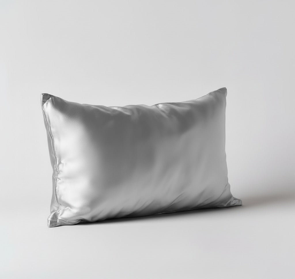 100% Mulberry Silk Pillowcase – Silver Mist (Standard)