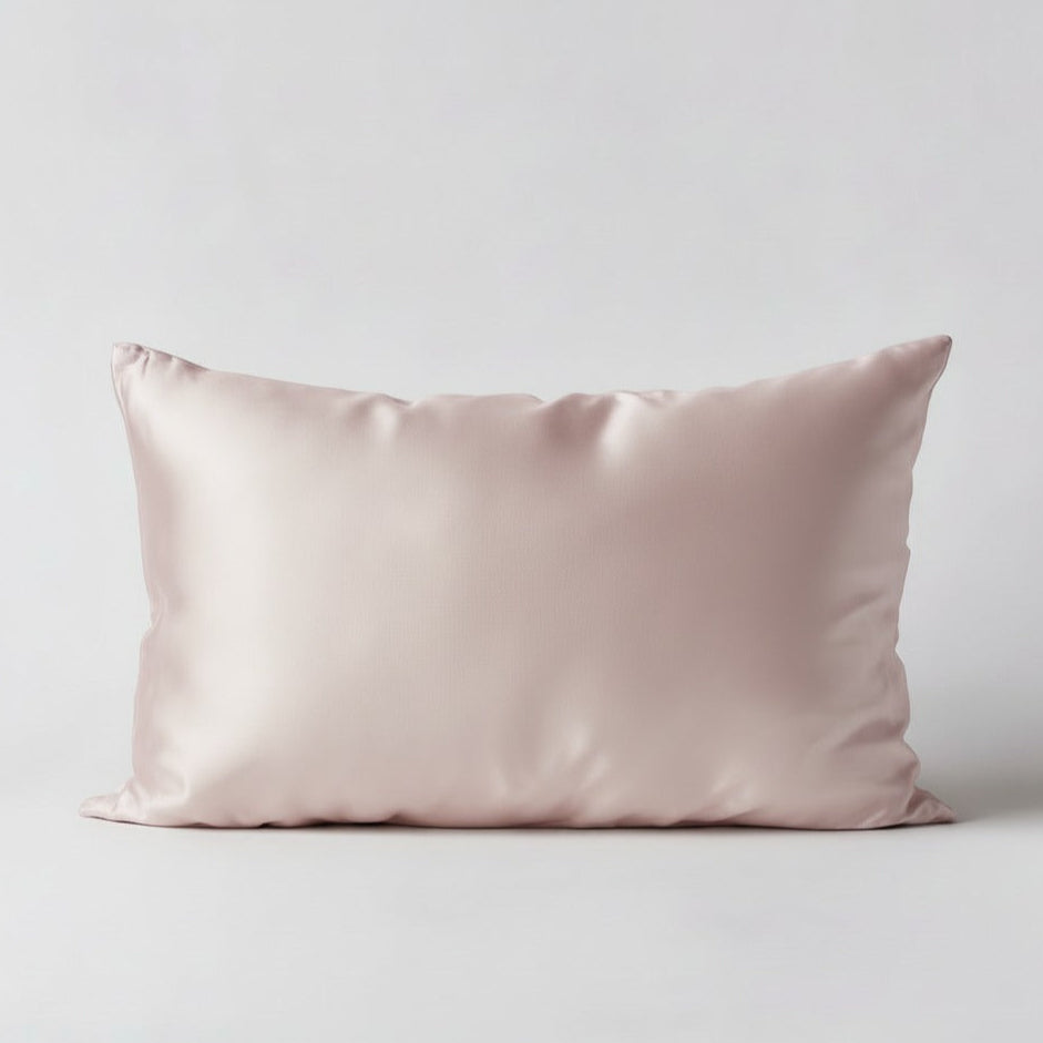 100% Mulberry Silk Pillowcase – Soft Blush (Standard)