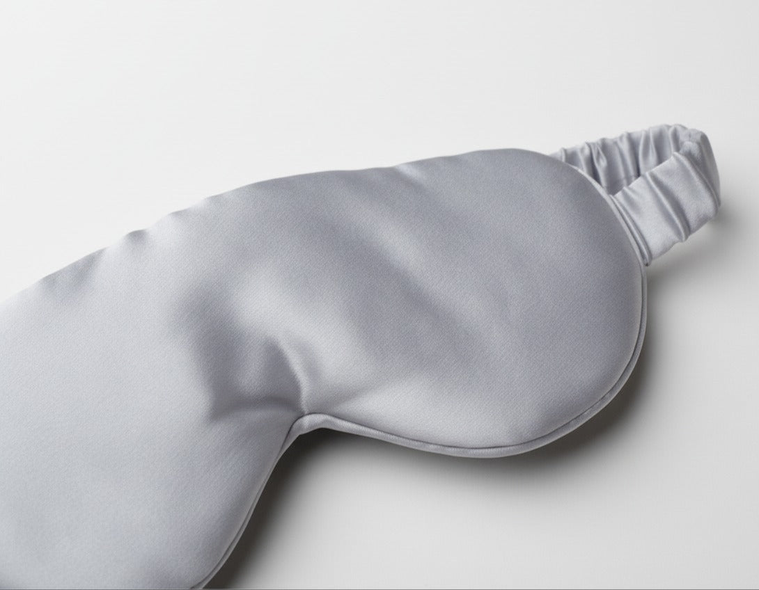 NightSilk Eye Mask – Silver Mist
