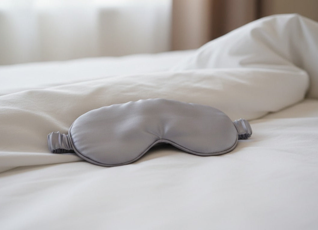NightSilk Eye Mask – Silver Mist
