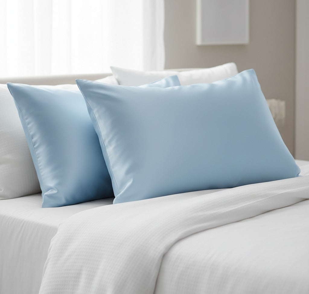 Luxe Satin Pillowcase – Ocean Mist (2-Pack)