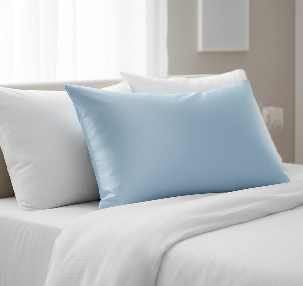 Luxe Satin Pillowcase – Ocean Mist (Single)