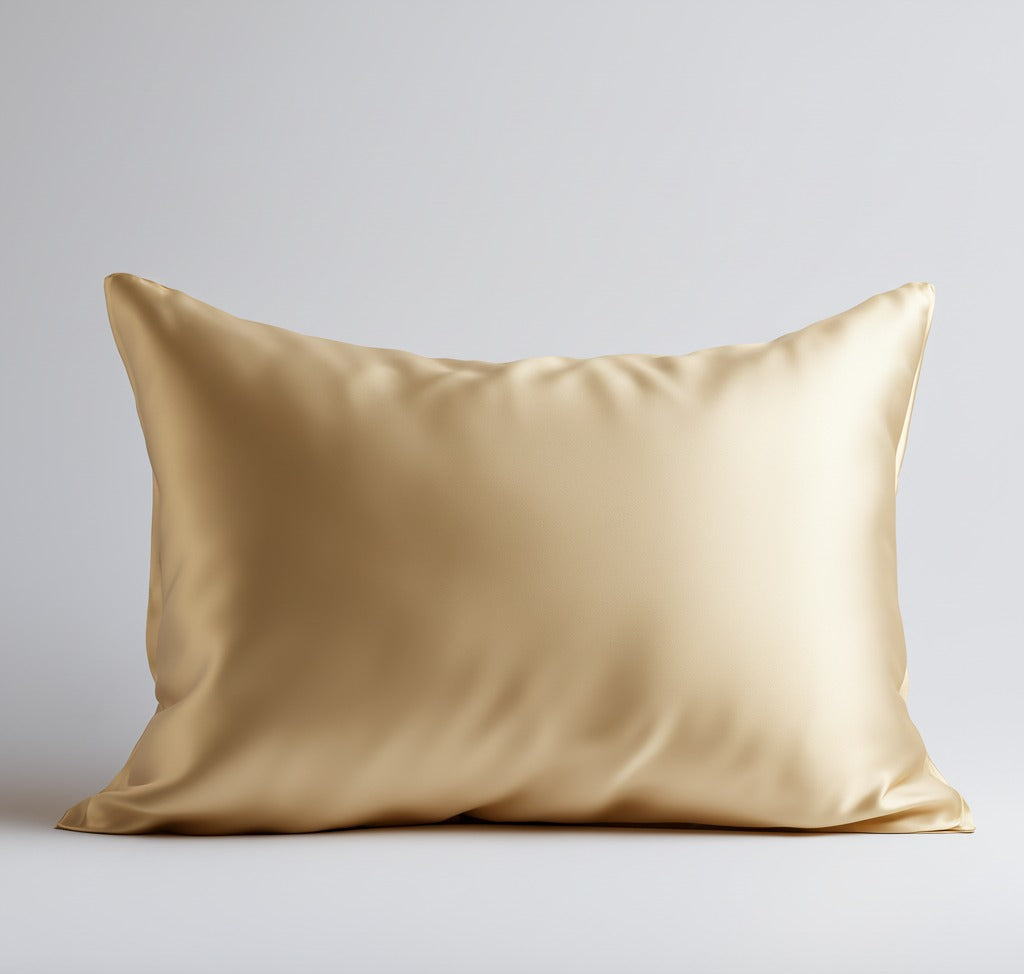 Luxe Satin Pillowcase – Golden Glow (Single)