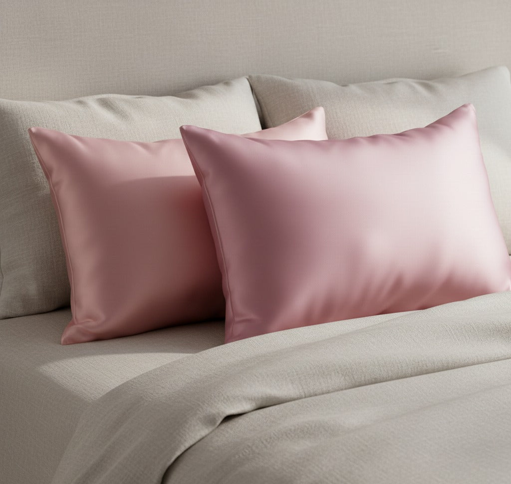 Luxe Satin Pillowcase – Soft Blush (2-Pack)