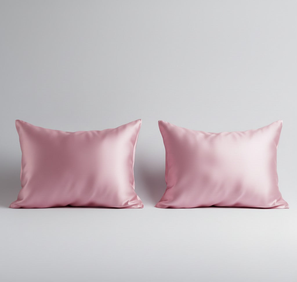 Luxe Satin Pillowcase – Soft Blush (2-Pack)