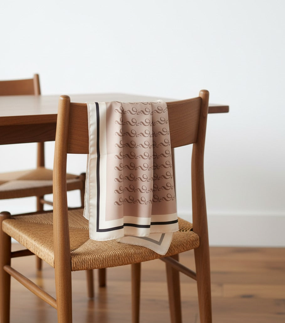 Timeless Silk Scarf – Classic Beige