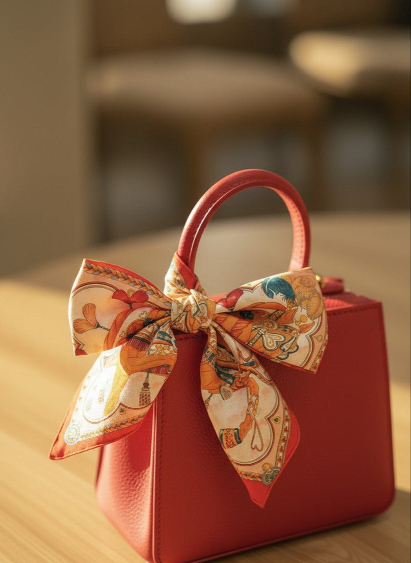 Timeless Silk Wool Scarf – Equestrian Charm