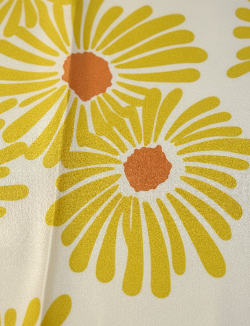 Timeless Silk Scarf – Daisy Bloom