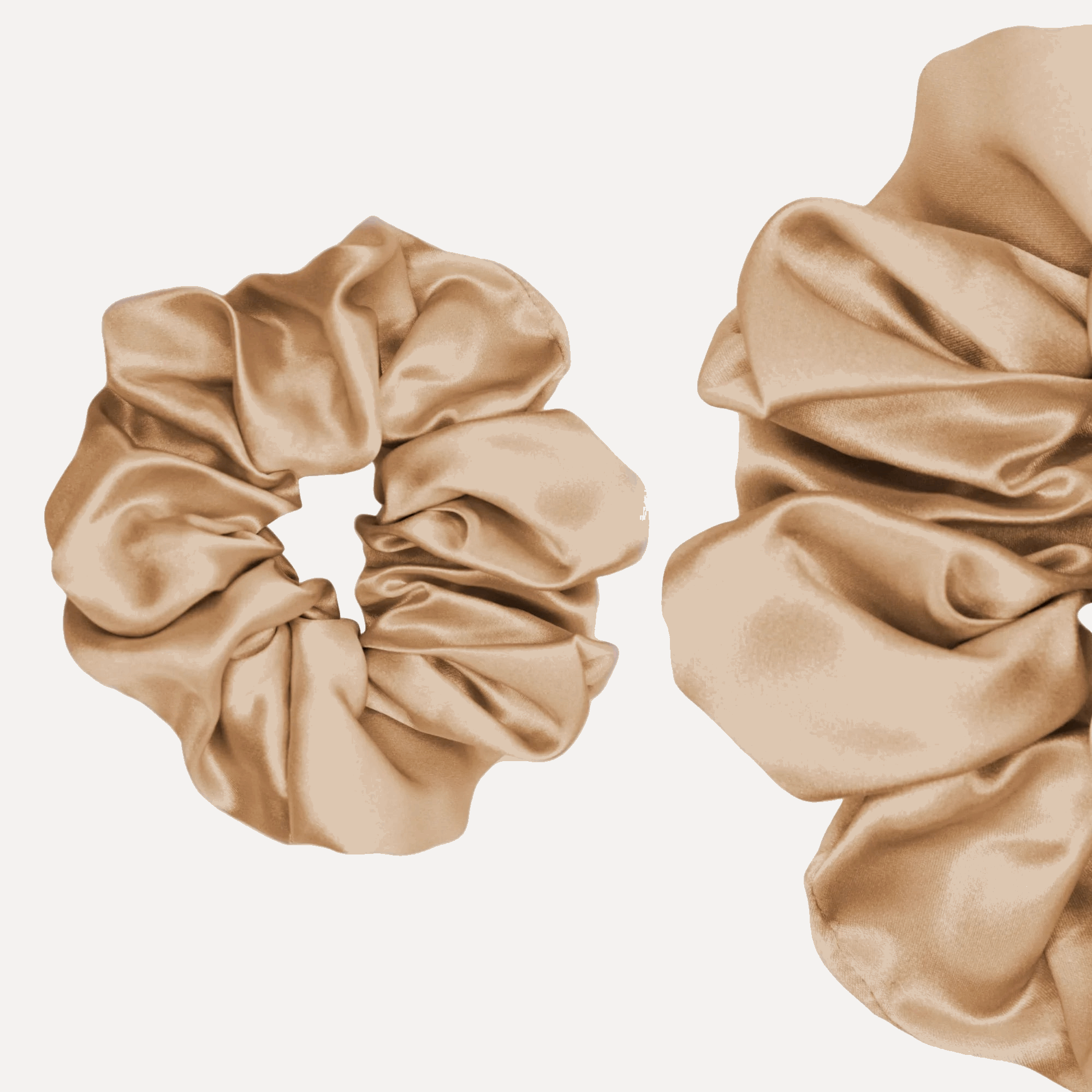 Luxe Mixed Silk Loop Set – Urban Calm (Large Beige & Charcoal Duo) The Silk Fox