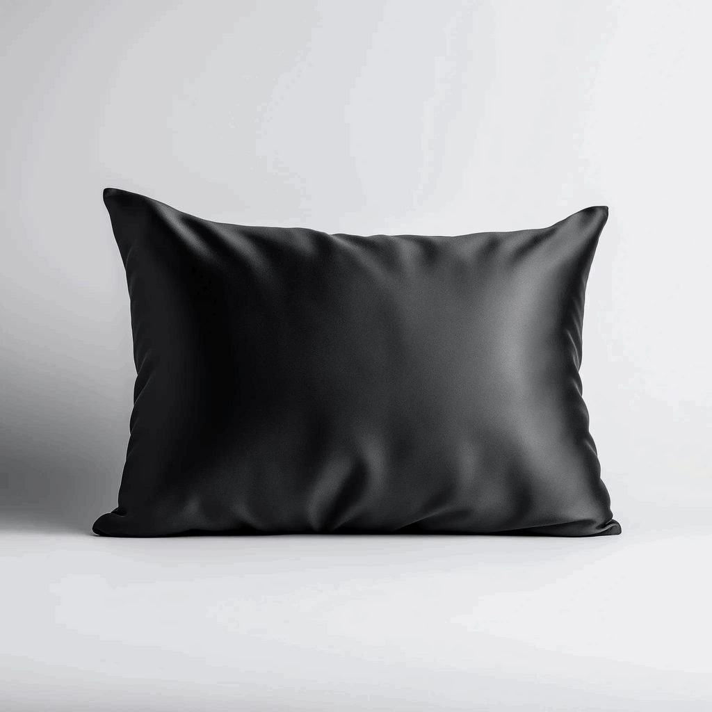 Luxe Satin Pillowcase – Midnight Noir (Single) The Silk Fox