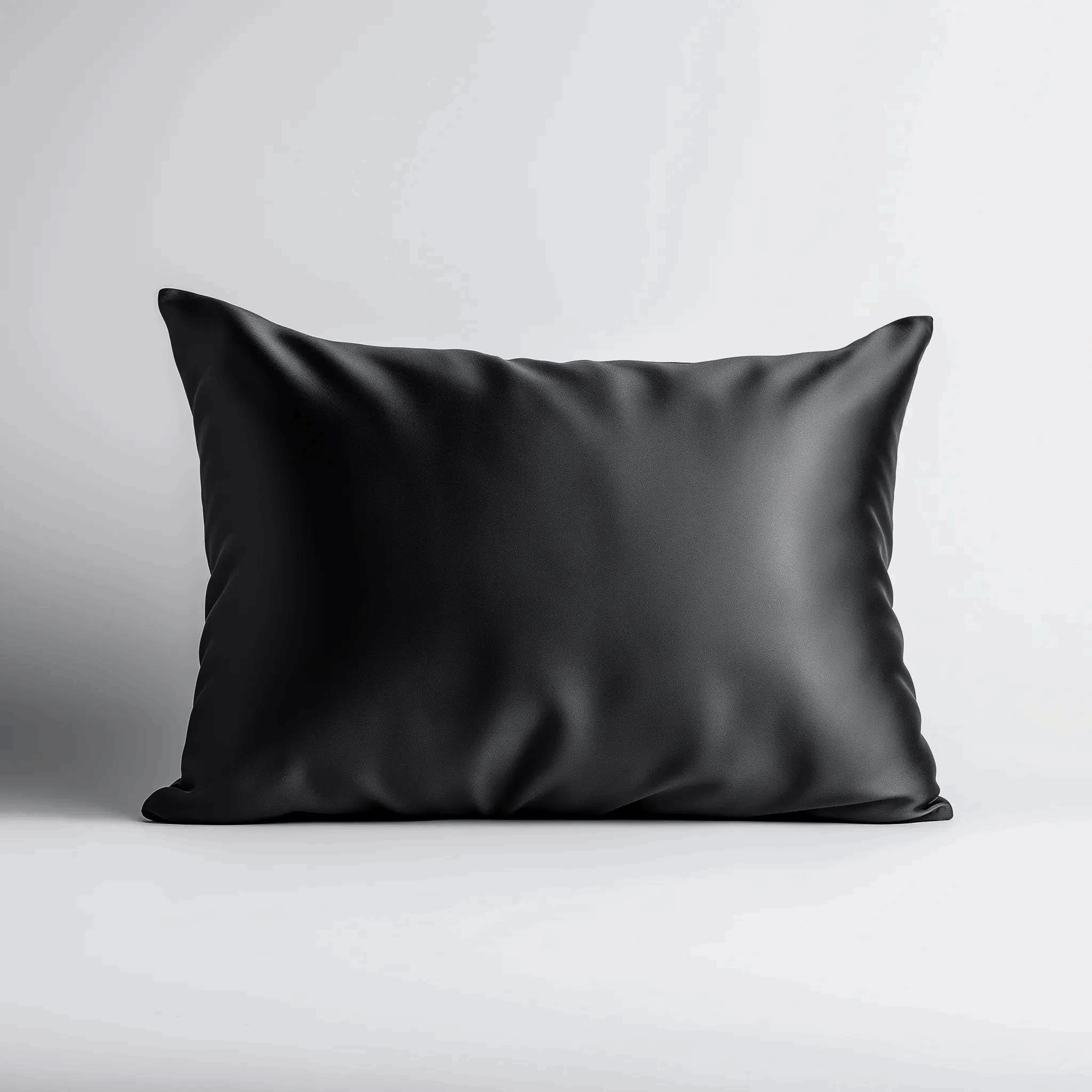 Luxe Satin Pillowcase – Midnight Noir (Single) The Silk Fox